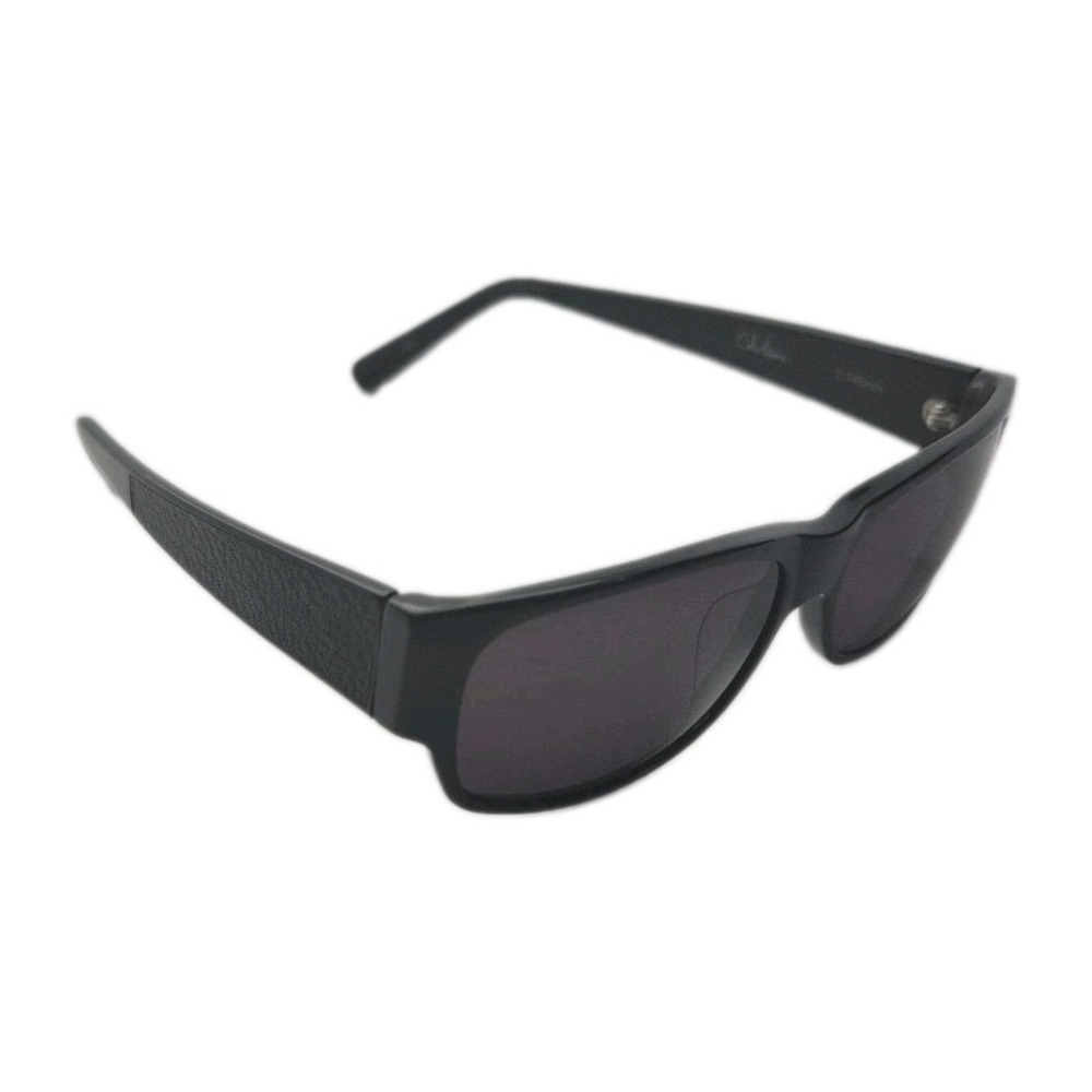 Cole Haan CH672 Sunglasses Black Solid Smoke Lens 57-15-145 Designer Shades